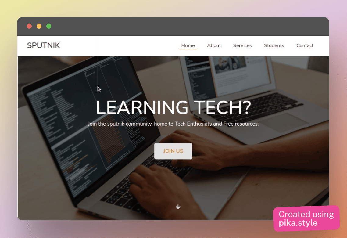 sputnik web site designed by EcodeJR